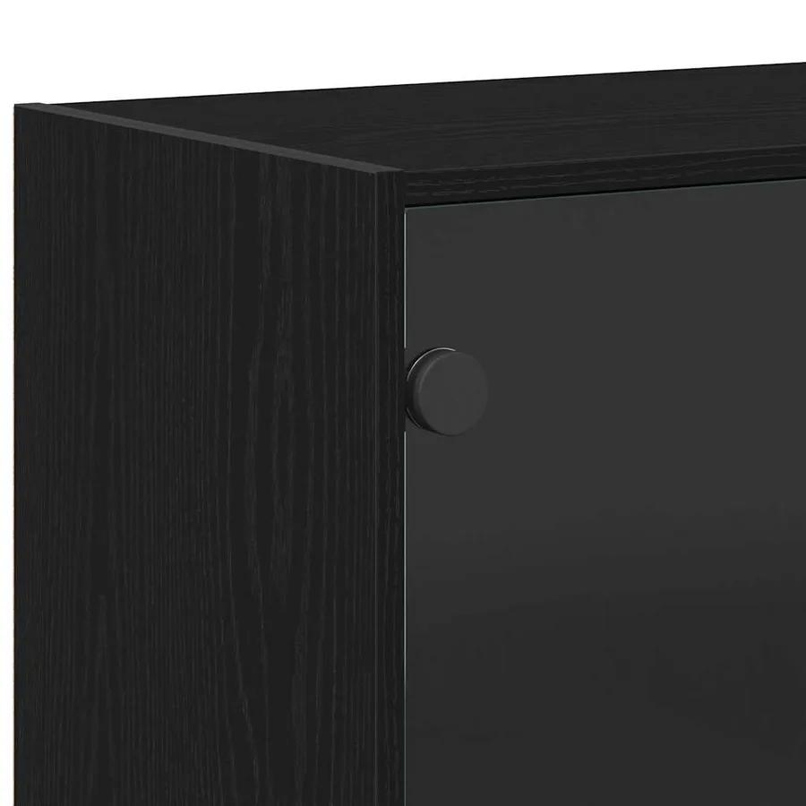 Haut Armoire Chêne noir 68 x 37 x 142 cm - 9