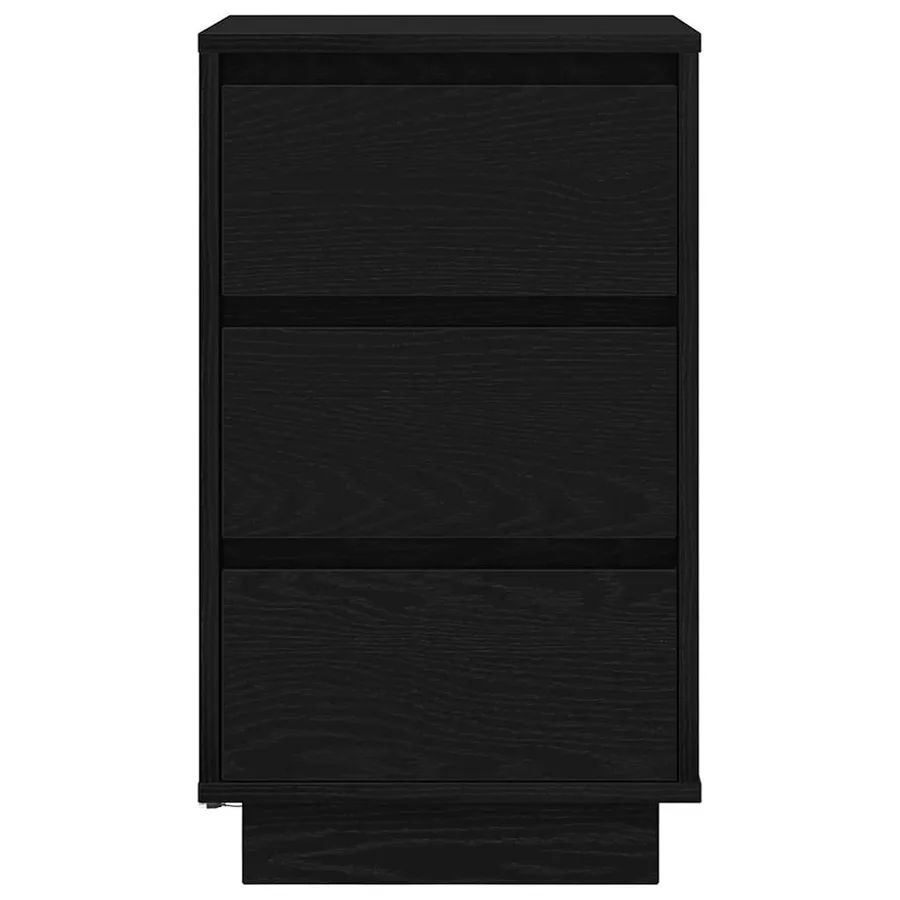 Table de chevet avec lumières LED noir 38x34x65 cm - 7