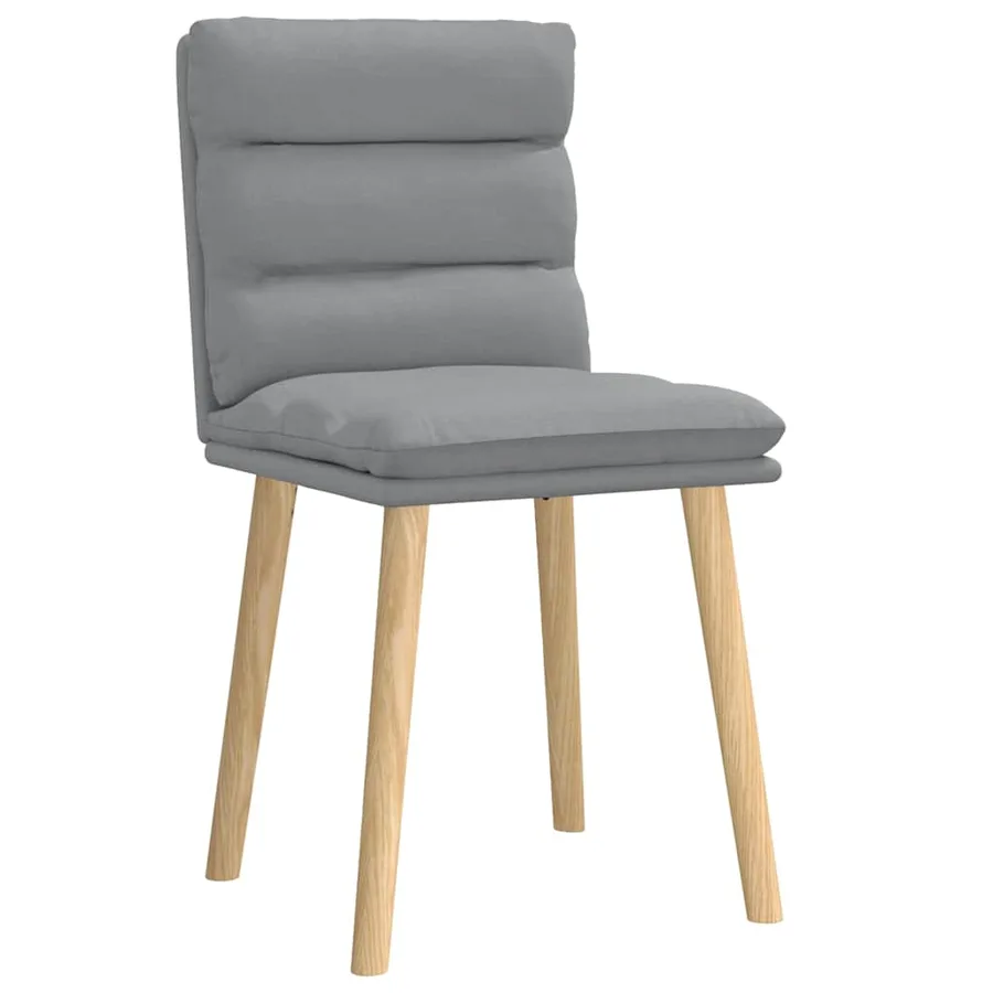 Chaises à manger lot de 2 gris clair tissu - 3