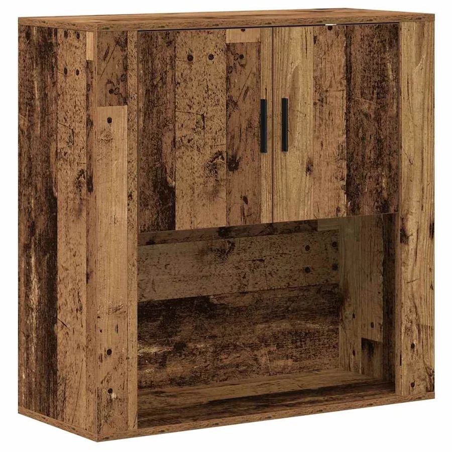 Meuble mural Bois Ancien 80 x 33 x 80 cm Bois d'ingénierie - 2