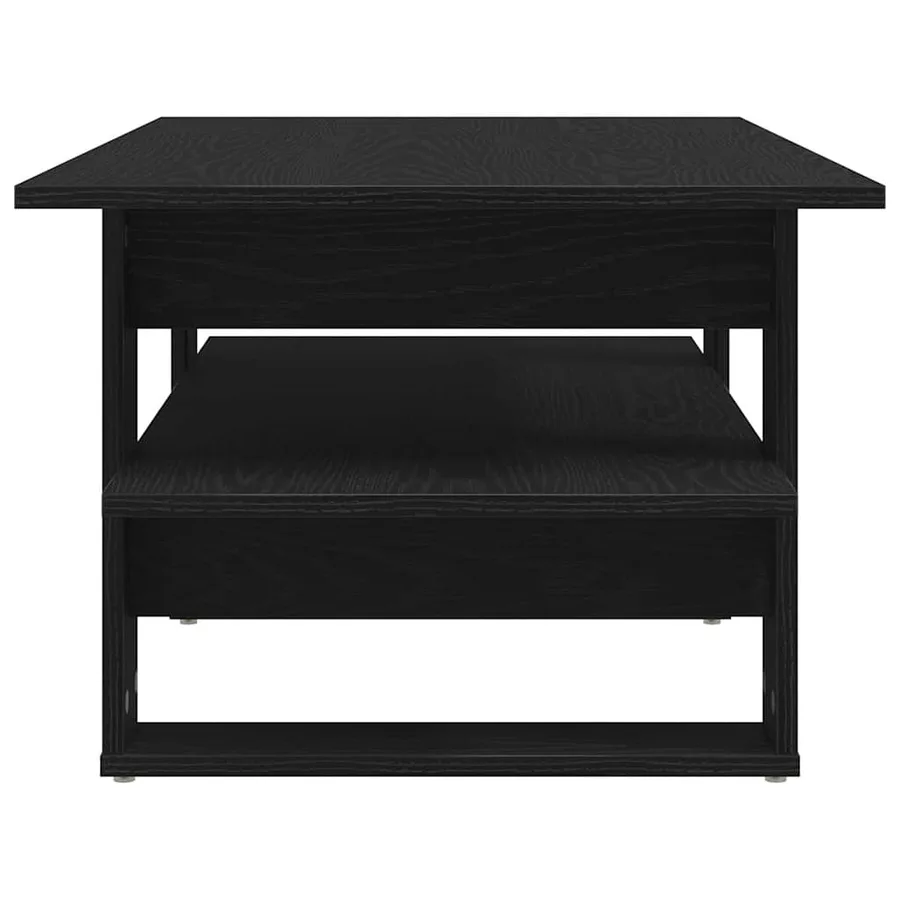 Table basse Chêne noir 102 x 55 x 42 cm Bois d'ingénierie - 7