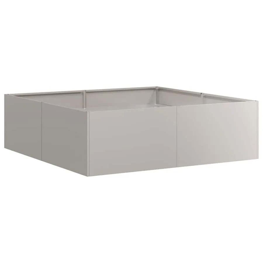 Jardinière rouillé 100x100x30 cm acier inoxydable - 4