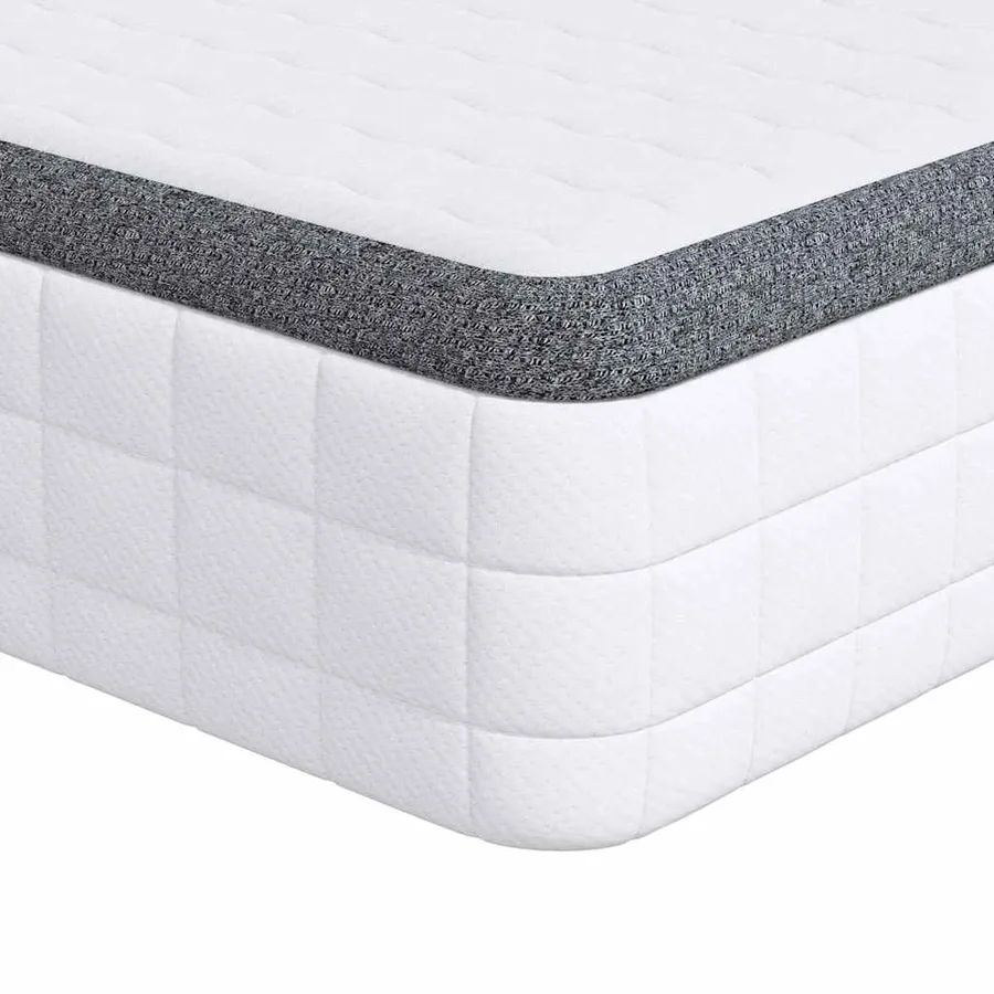 Matelas Blanc et Gris 80 x 200 cm Printemps Bonell - 2