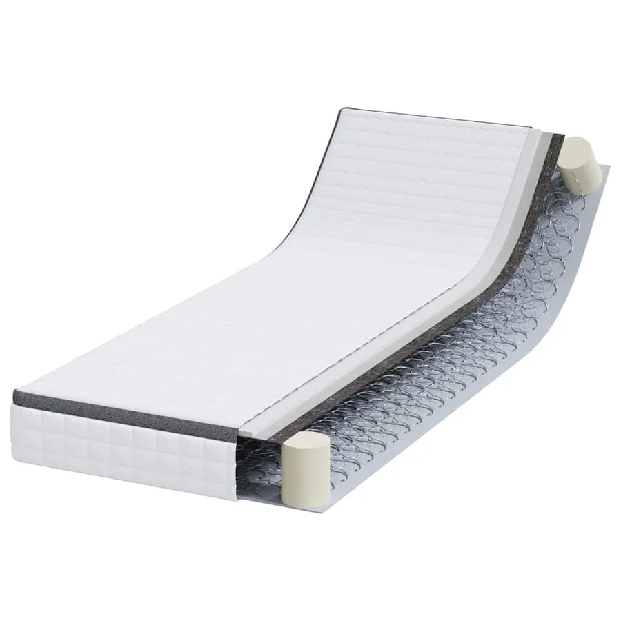 Matelas Blanc et Gris 80 x 200 cm Printemps Bonell - 3