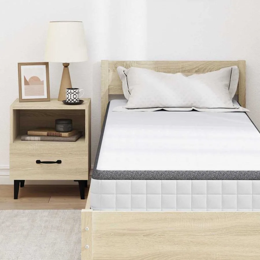 Matelas Blanc et Gris 80 x 200 cm Printemps Bonell - 7