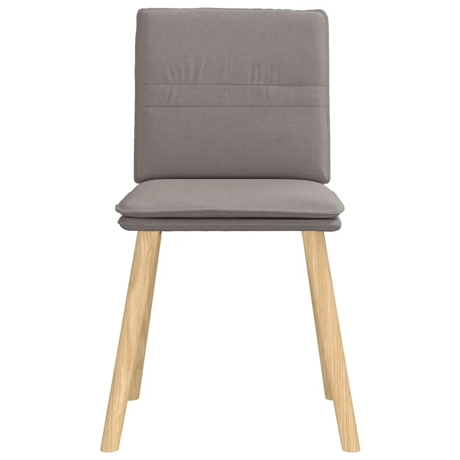 Chaises à manger lot de 6 taupe tissu - 4