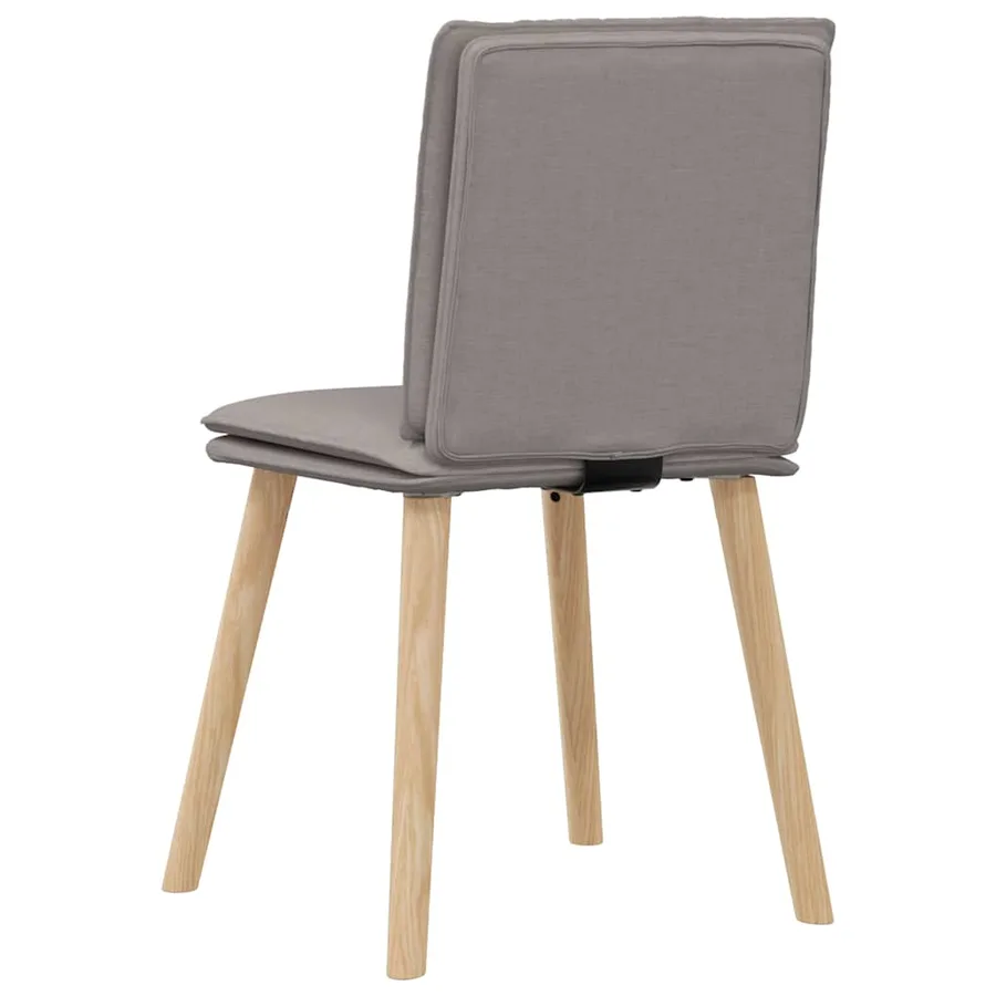 Chaises à manger lot de 6 taupe tissu - 6