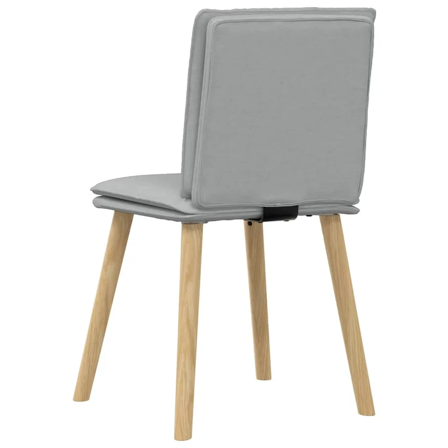 Chaises à manger lot de 6 gris clair tissu - 6
