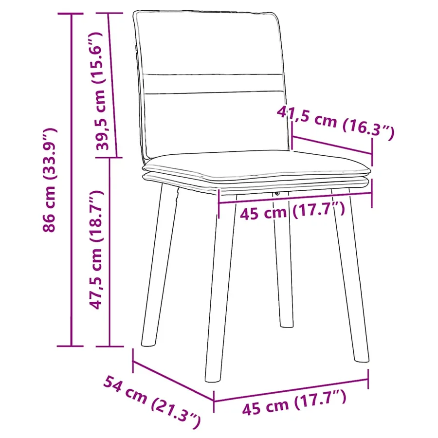 Chaises à manger lot de 6 gris clair tissu - 9