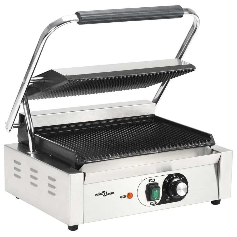 Grill rainuré pour panini 2200 W 43x30,5x20 cm - 3