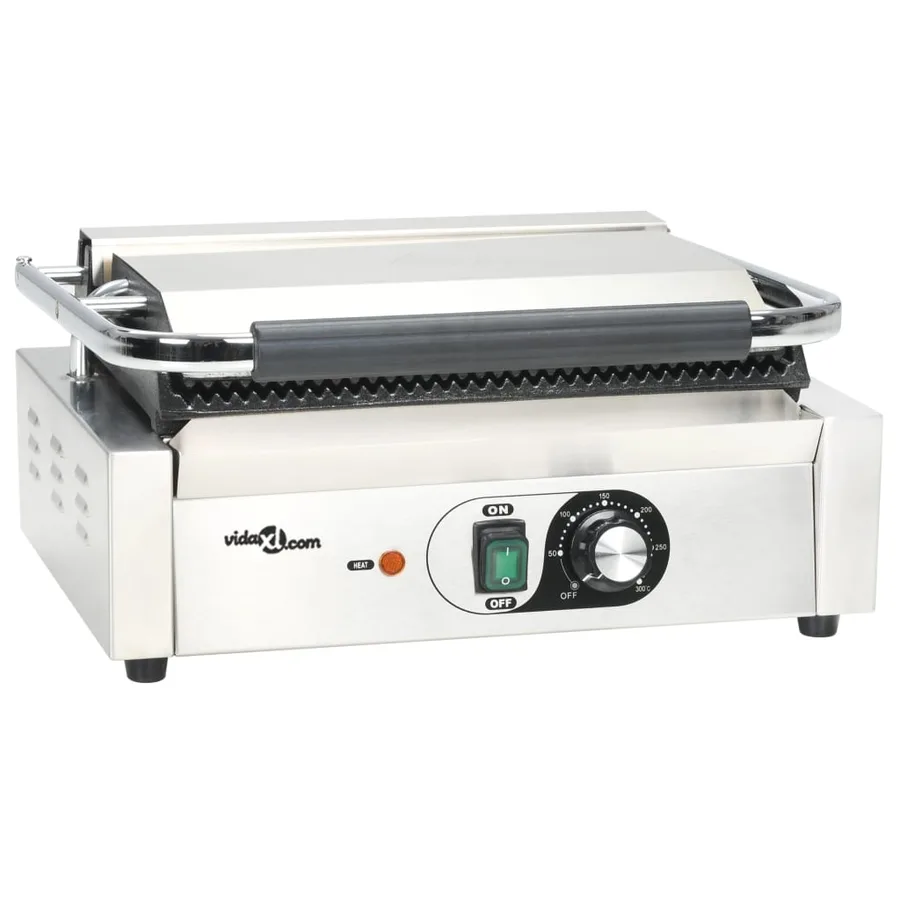 Grill rainuré pour panini 2200 W 43x30,5x20 cm - 6