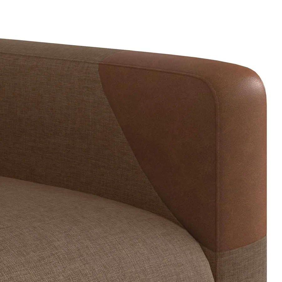Fauteuil de massage inclinable Marron Tissu - 11