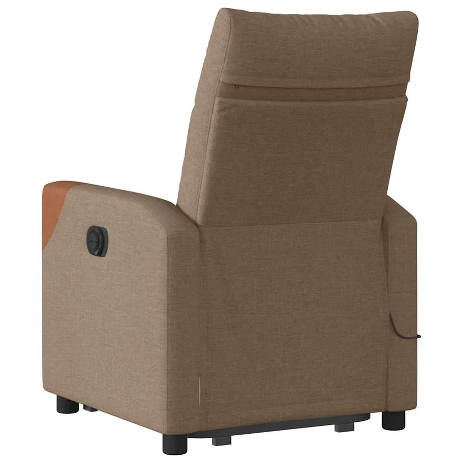 Fauteuil de massage inclinable Marron Tissu - 7