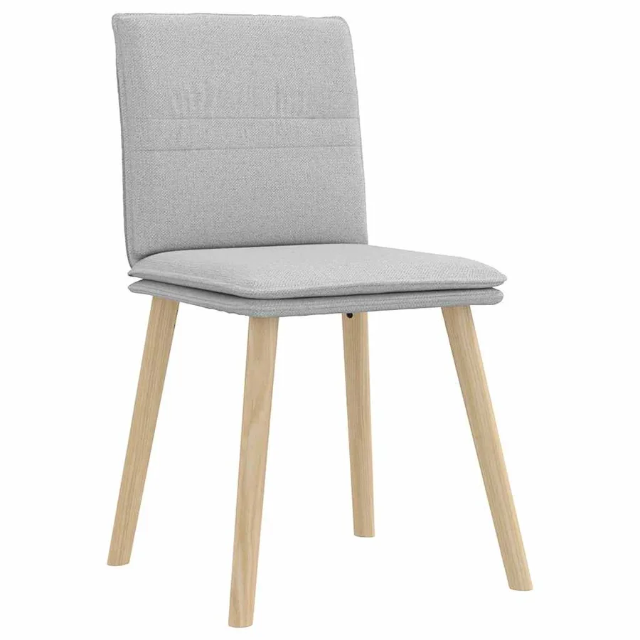 Chaises à manger lot de 2 gris nuage tissu - 3
