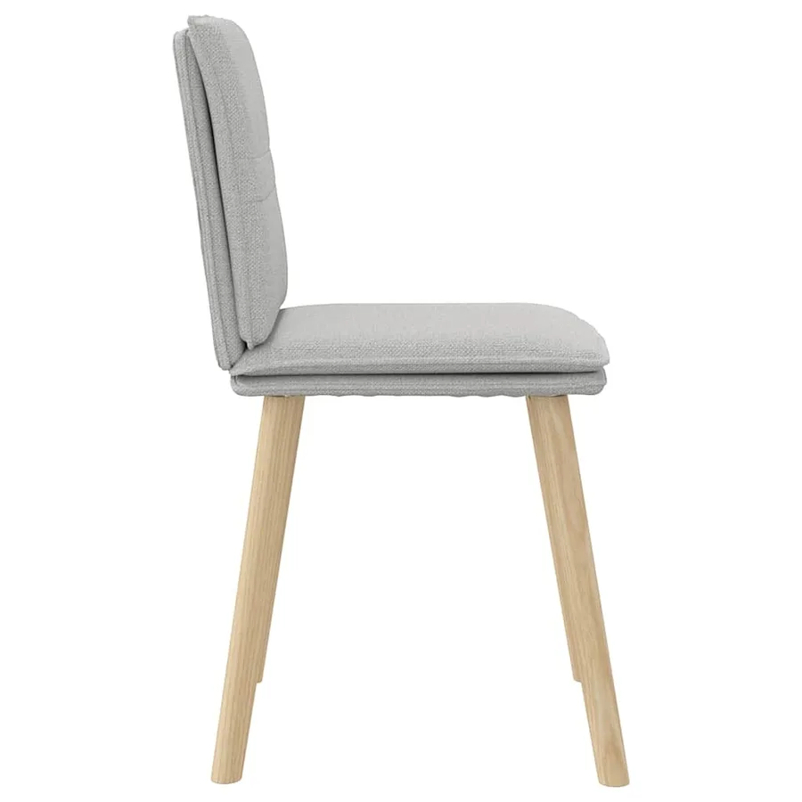 Chaises à manger lot de 2 gris nuage tissu - 5