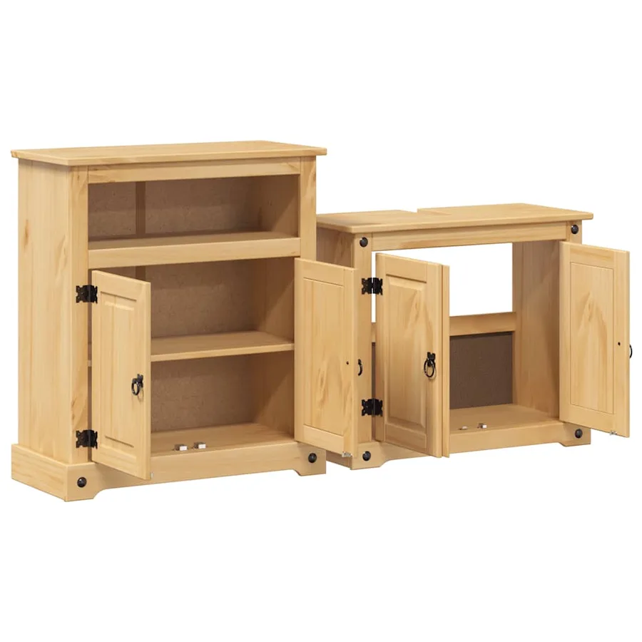 Ensemble de meubles salle de bain 2 pcs Corona bois pin massif - 4