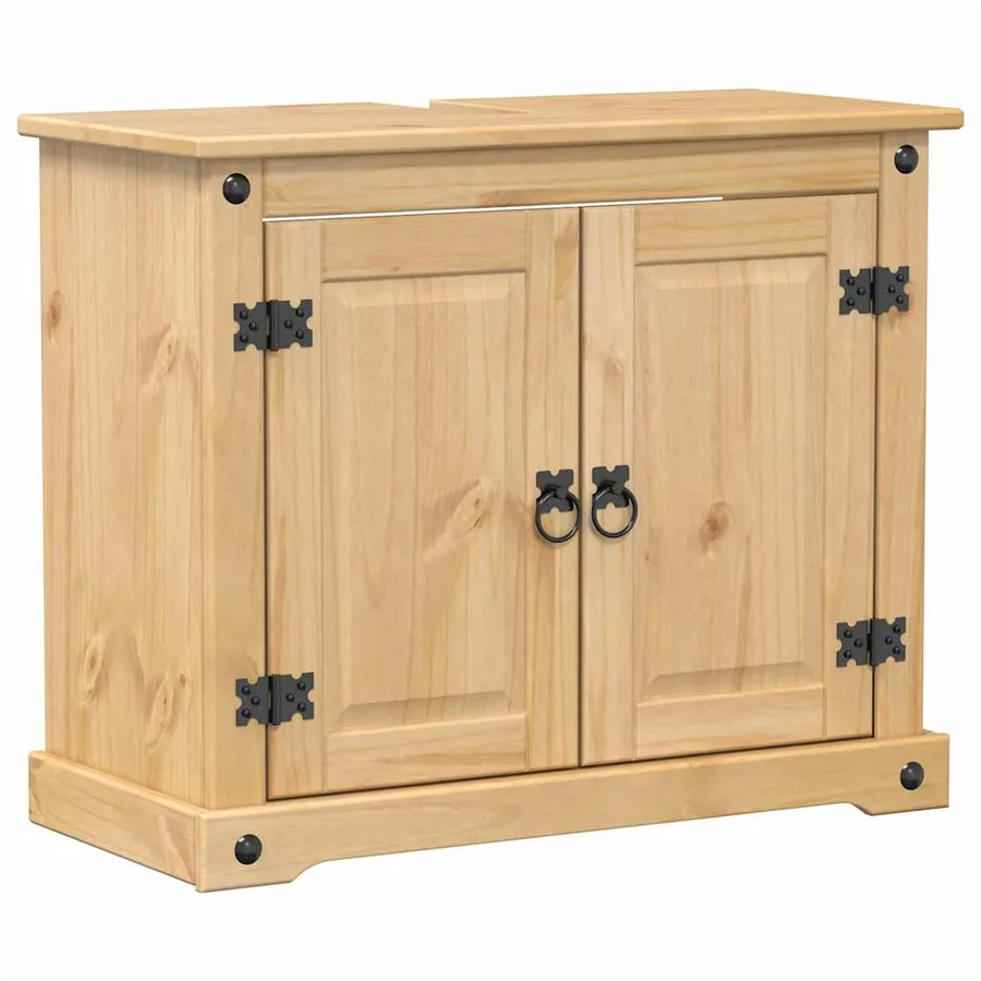 Ensemble de meubles salle de bain 2 pcs Corona bois pin massif - 5