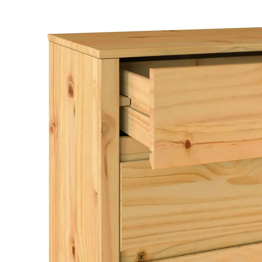 Commode Drammen Chêne 76,5 x 40 x 91 cm Bois de pin massif - 9