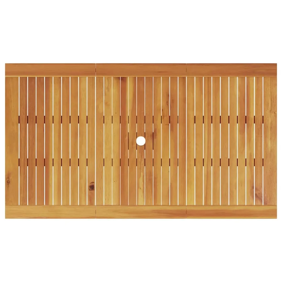 Ensemble de salle à manger pour jardin 7 pcs Marron - 8