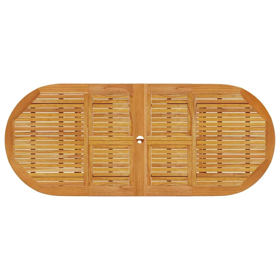 Ensemble de salle à manger pour jardin 7 pcs Marron - 10