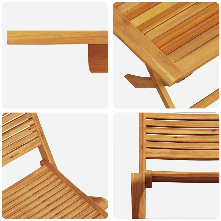 Ensemble de salle à manger pour jardin 7 pcs Marron - 11