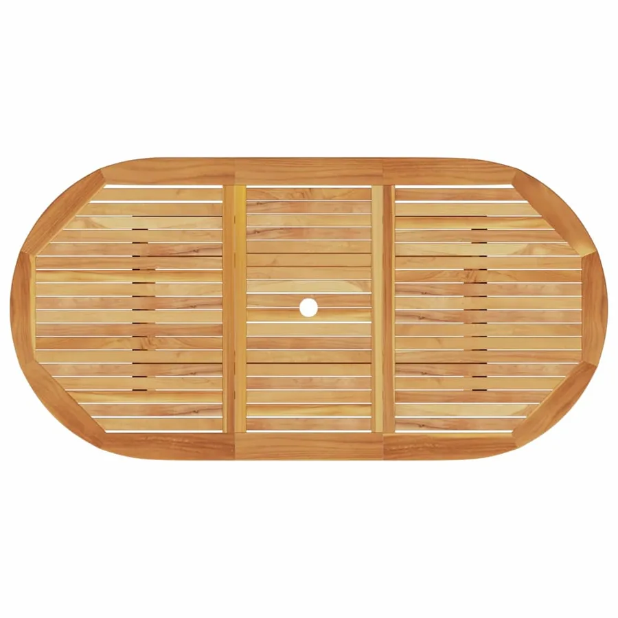Ensemble de salle à manger pour jardin 7 pcs Marron - 8