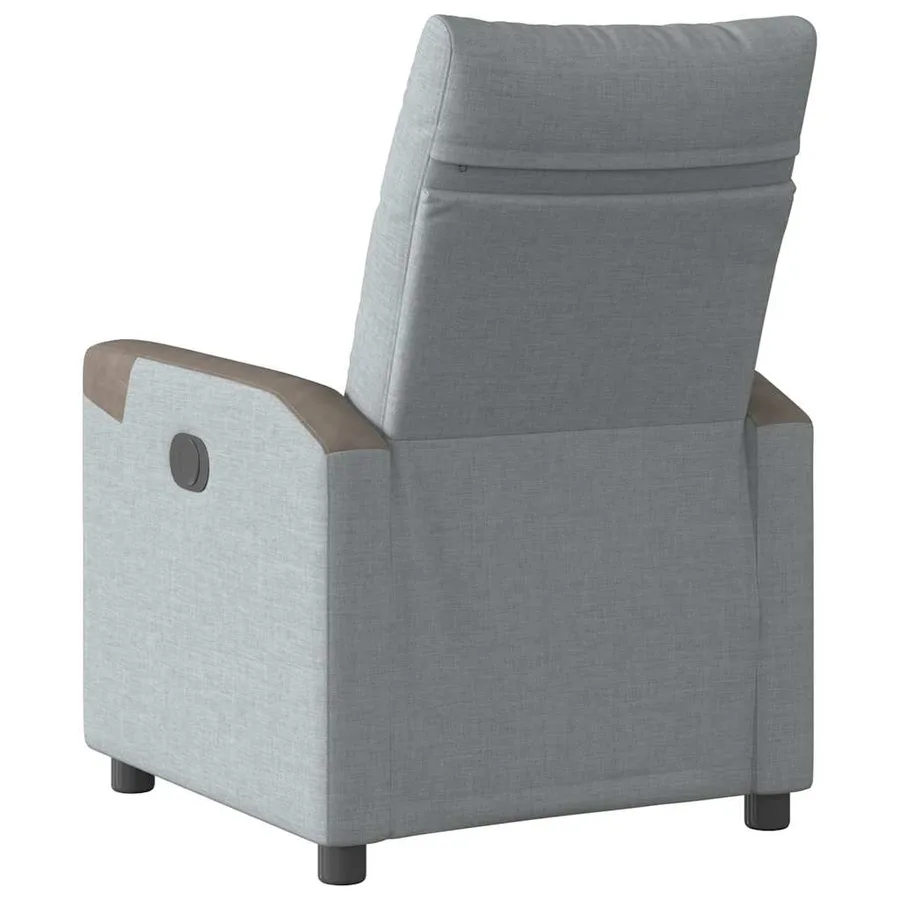 Fauteuil inclinable Gris clair Tissu - 5