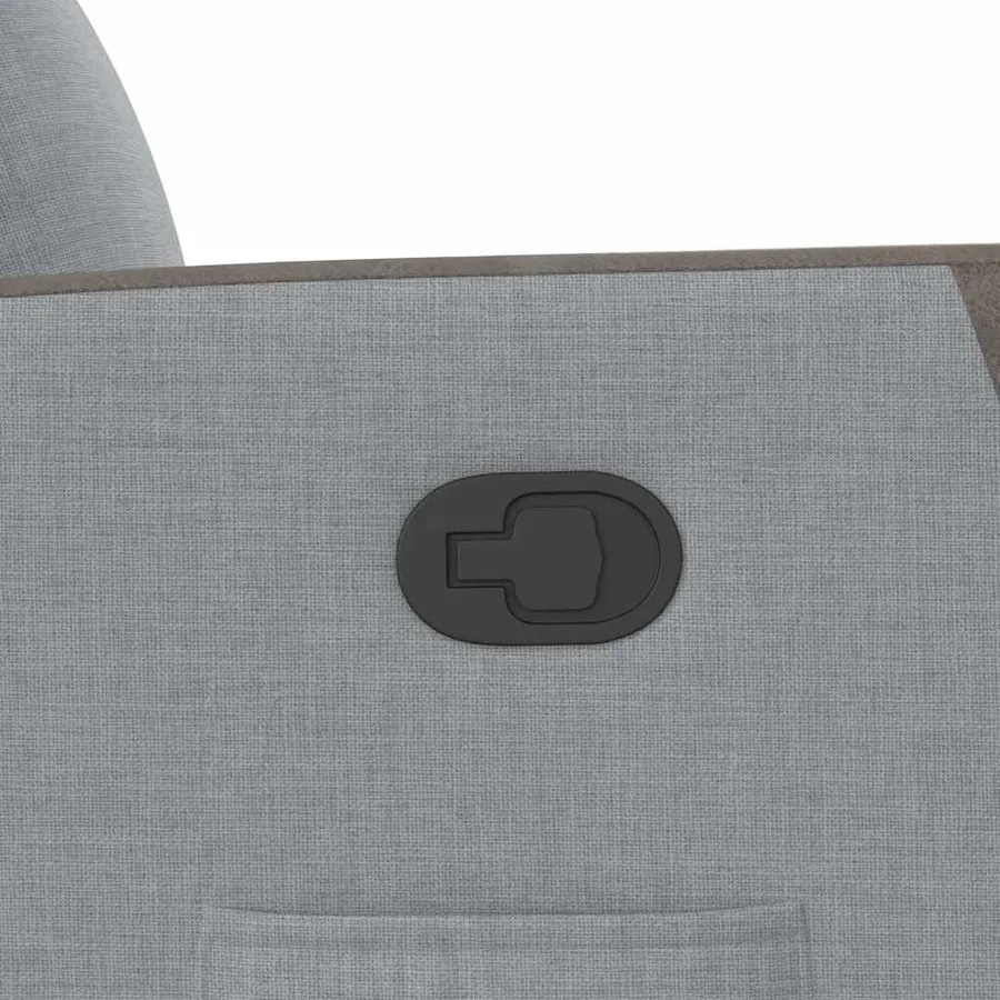 Fauteuil inclinable Gris clair Tissu - 8