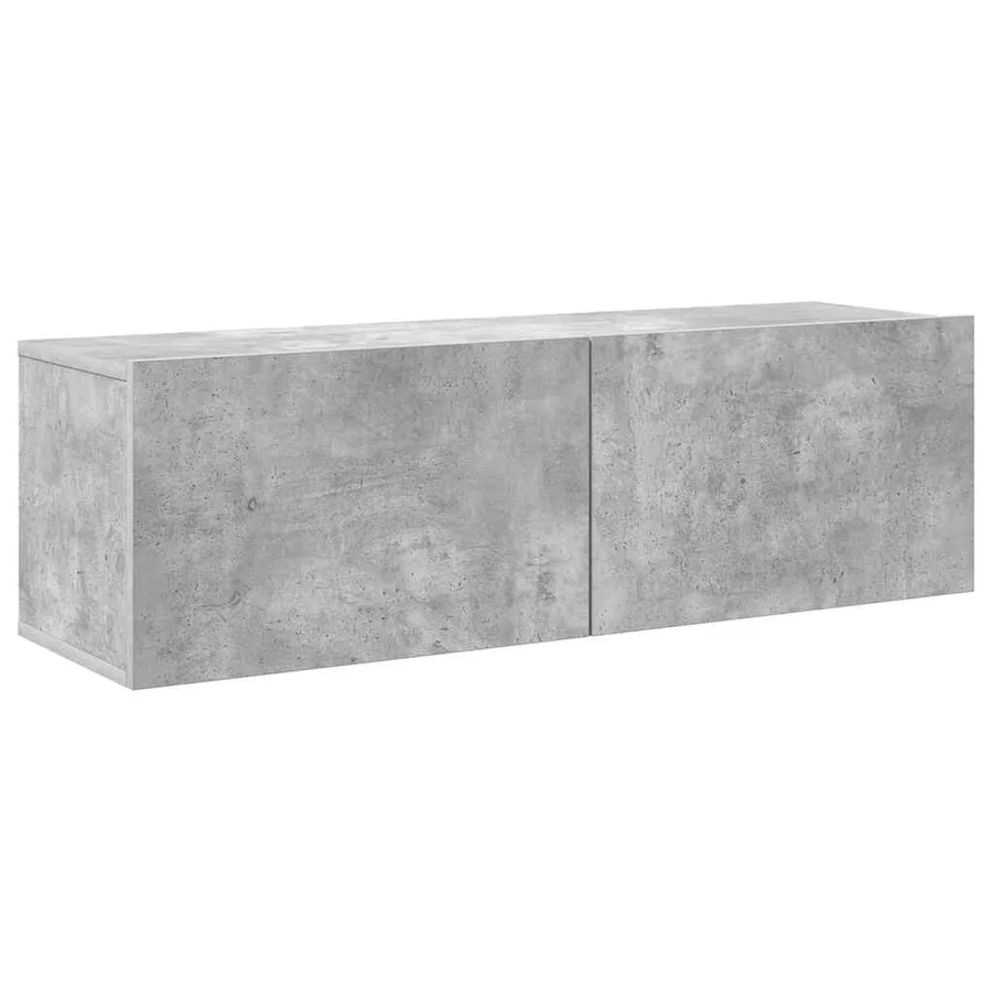 Ensemble de meubles TV 7 pcs Gris béton Bois d'ingénierie - 5