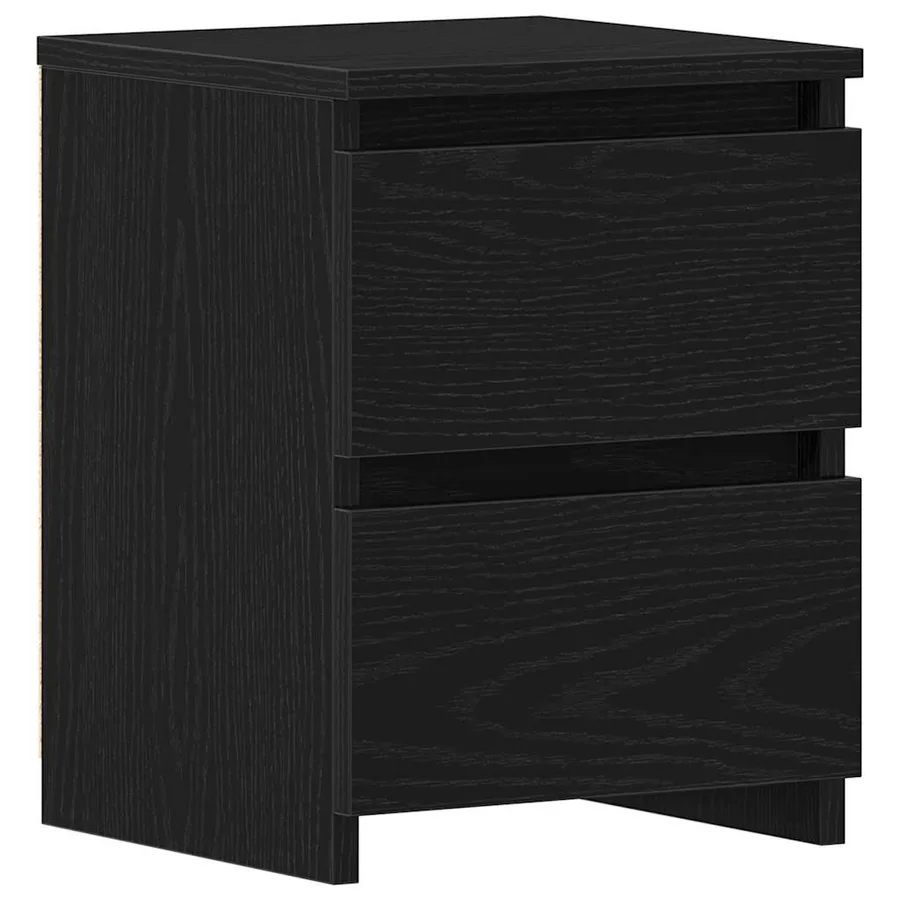 Cabinet de chevet Chêne noir 30 x 30 x 40 cm Bois d'ingénierie - 2