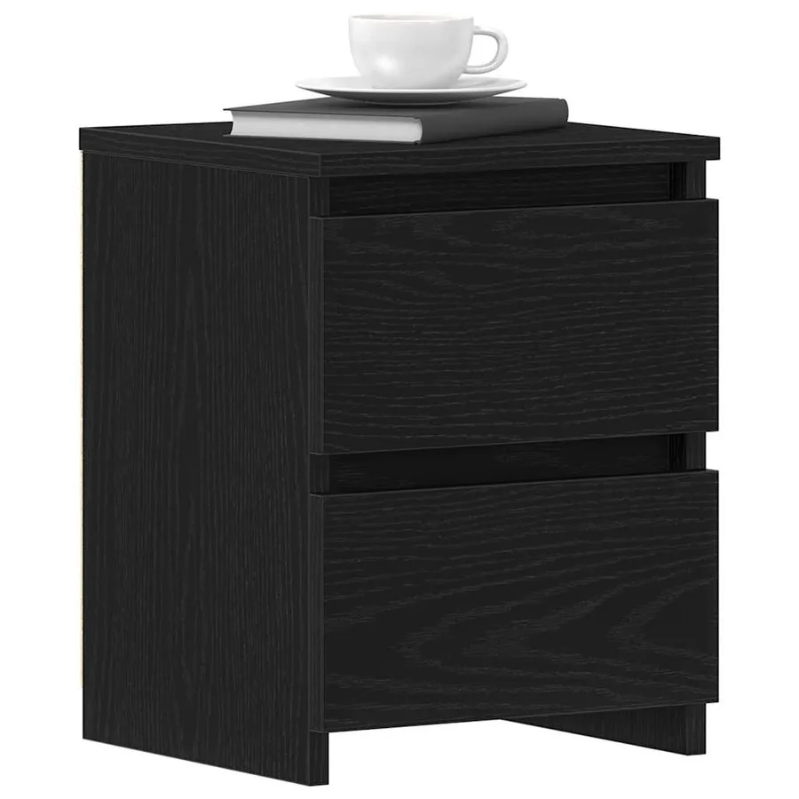 Cabinet de chevet Chêne noir 30 x 30 x 40 cm Bois d'ingénierie - 3