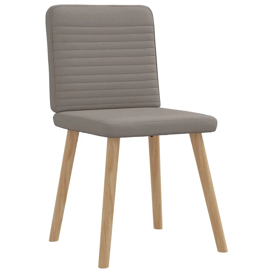 Chaises à manger lot de 4 taupe tissu - 3