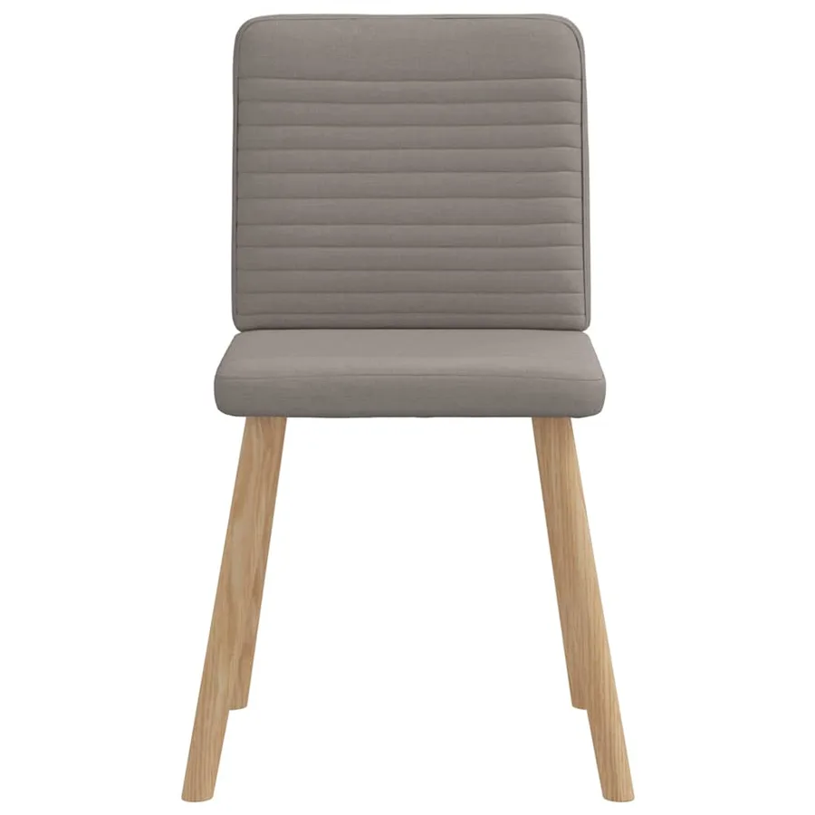 Chaises à manger lot de 4 taupe tissu - 4