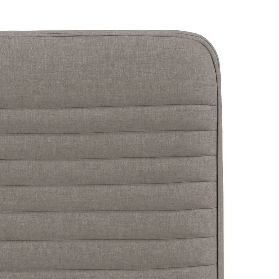 Chaises à manger lot de 4 taupe tissu - 7