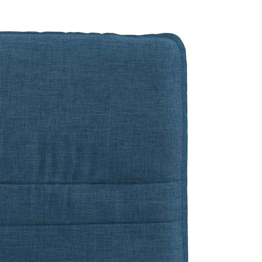 Chaises à manger lot de 6 bleu tissu - 7