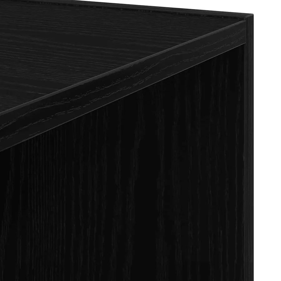 Étagères d'angle Chêne noir 33 x 33 x 132 cm Bois d'ingénierie - 7