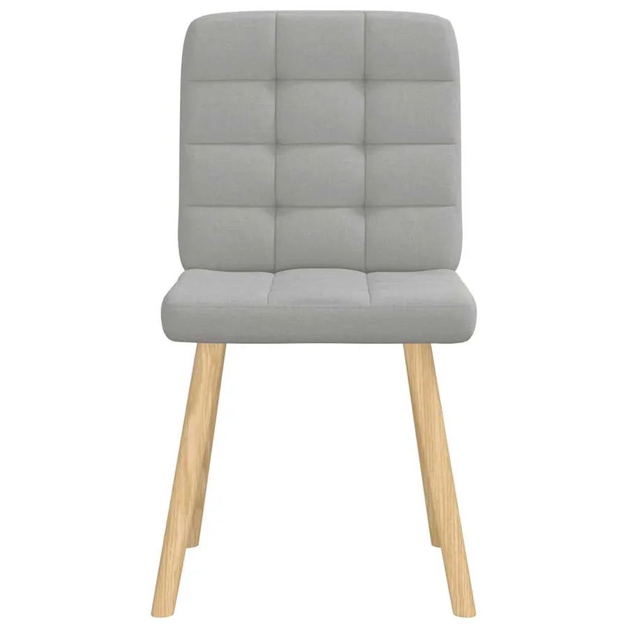 Chaises à manger lot de 6 gris nuage tissu - 3