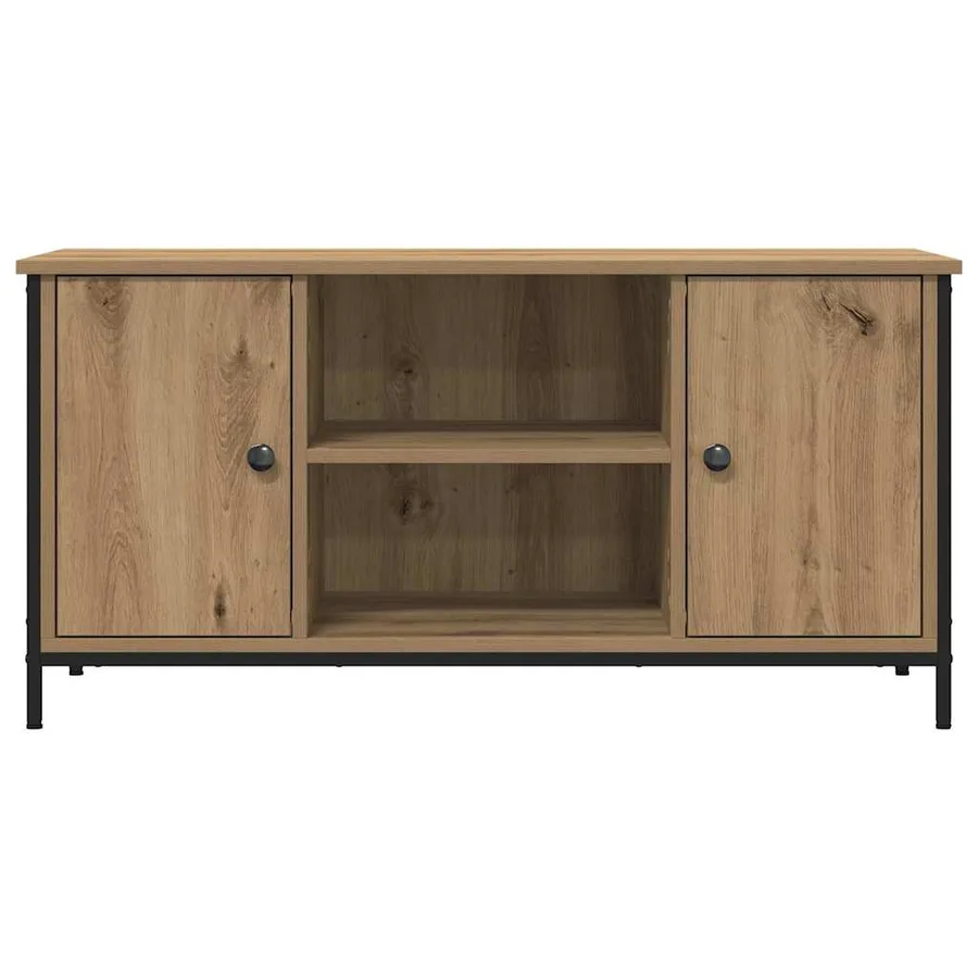 Meuble TV 100 x 40 x 50 cm chêne artisanal Bois d'ingénierie - 6