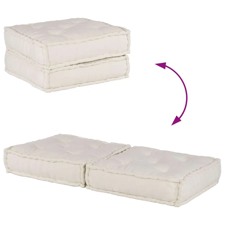 Canapé modulaire 2 places crème 140x70x36 tissu - 7