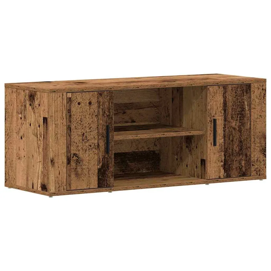 Meuble TV Bois ancien 100 x 35 x 40 cm Bois d'ingénierie - 2