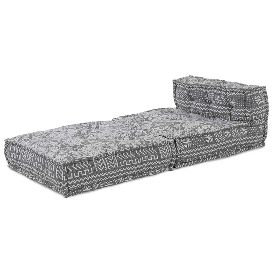 Unité de canapé modulaire Gris clair 70 x 70 x 56 cm Tissu - 2