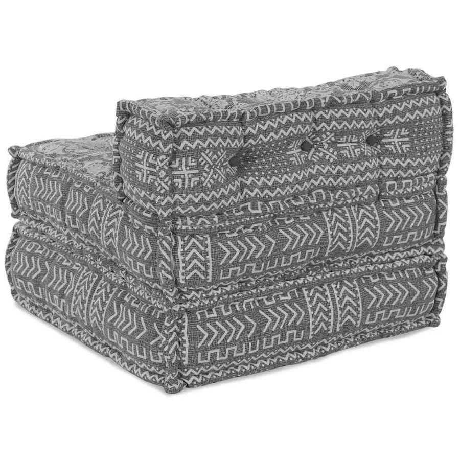 Unité de canapé modulaire Gris clair 70 x 70 x 56 cm Tissu - 5