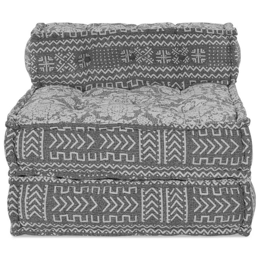 Unité de canapé modulaire Gris clair 70 x 70 x 56 cm Tissu - 6