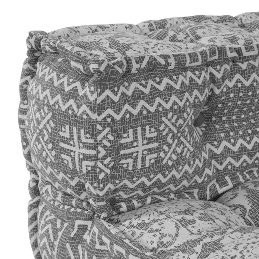 Unité de canapé modulaire Gris clair 70 x 70 x 56 cm Tissu - 8