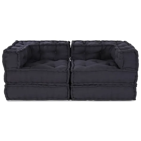 Unité de canapé modulaire 2 pcs Anthracite 140 x 70 x 56 cm