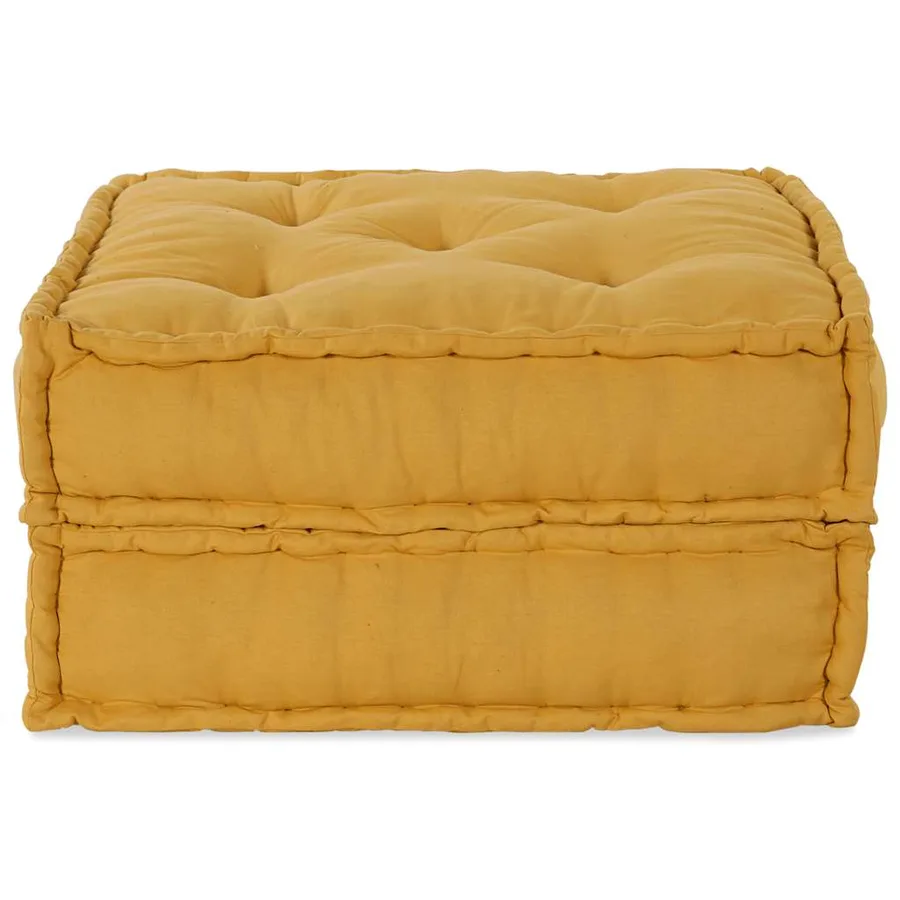 Canapé modulaire jaune 70x70x36 tissu - 4