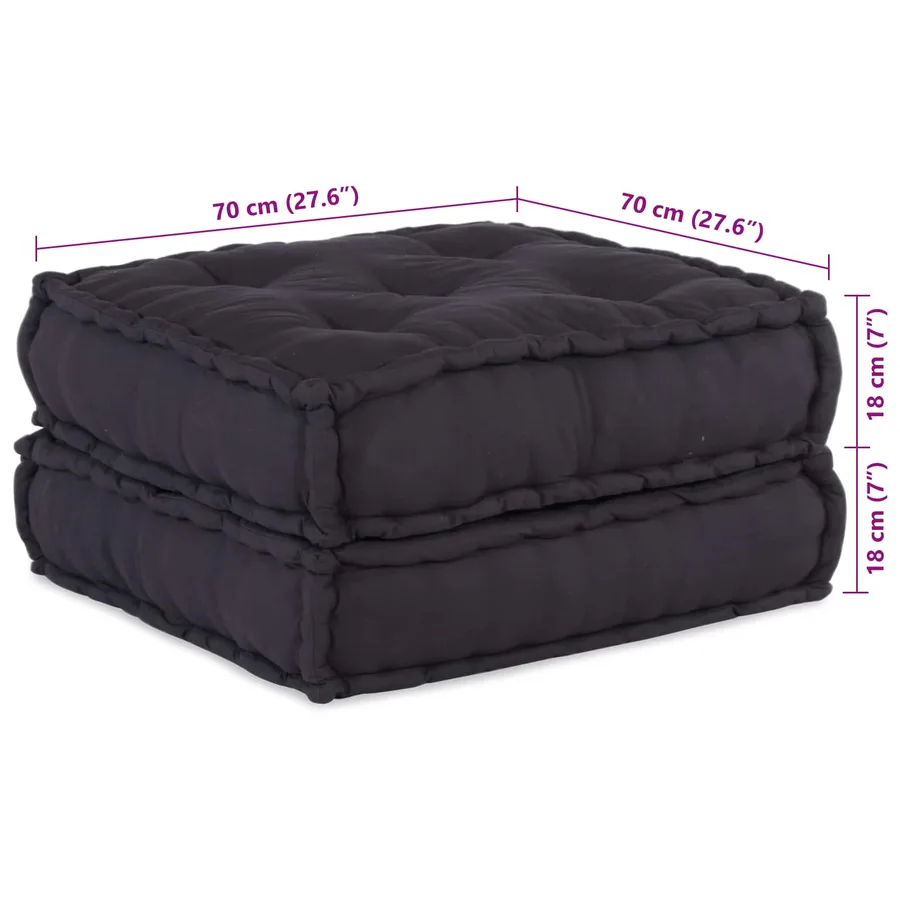 Unité de canapé modulaire 2 pcs Anthracite 140 x 70 x 36 cm - 3
