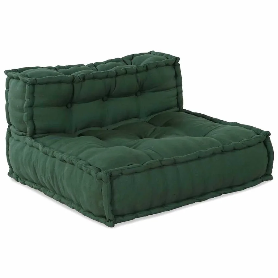 Unité de canapé modulaire 4 pcs Vert Tissu - 2