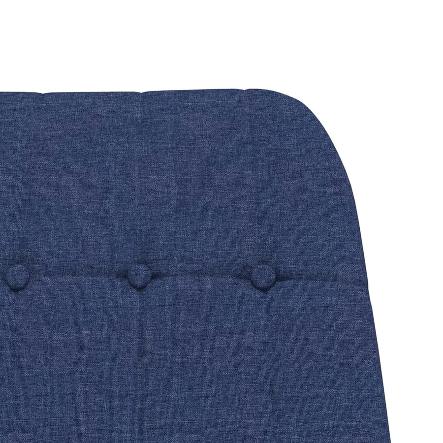Chaise à bascule Bleu Tissu - 6