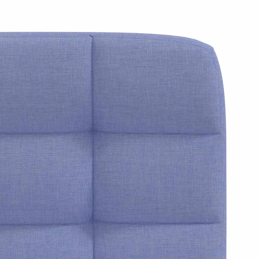 Chaises à manger lot de 2 bleu jean tissu - 7